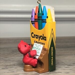 Hallmark Keepsake Ornament Bright Vibrant Carols Crayola Crayon 1991 Vintage